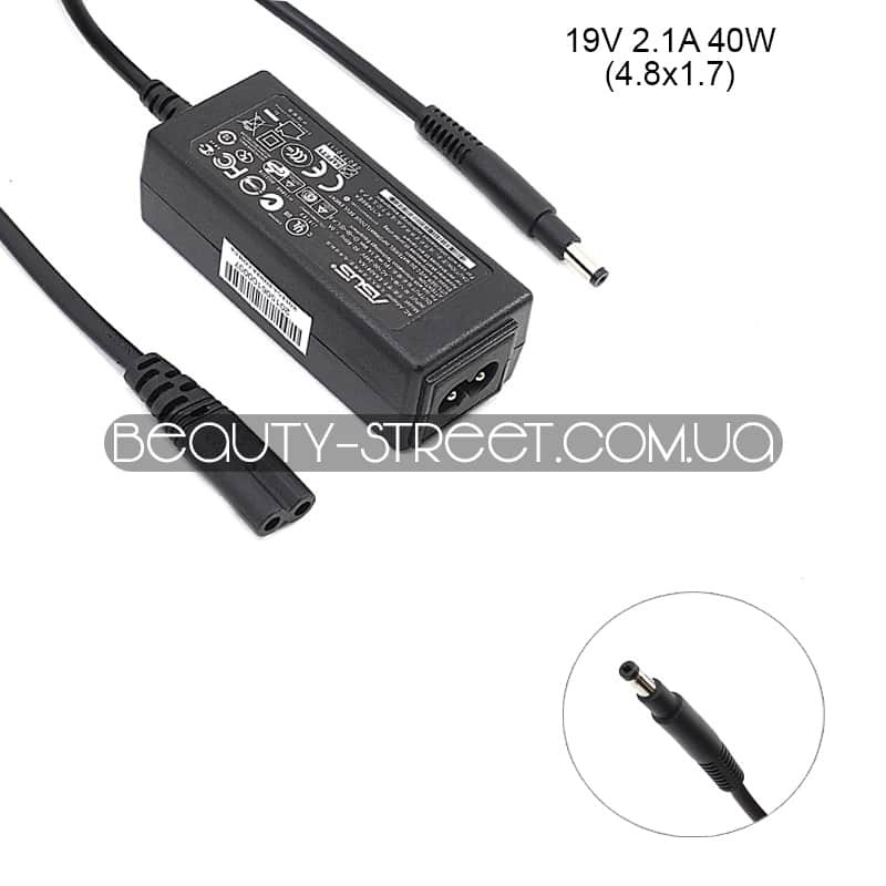 Блок живлення для ноутбука Asus 19V 2.1 A 40W 4.8x1.7 (B)