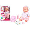 Інтерактивна лялька дитячий пупс 30 см для дівчаток, Набір з аксесуарами та функціями / Іграшка дитяча, фото 2