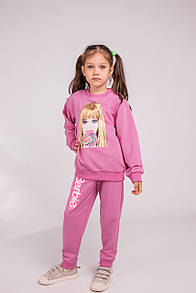Спортивний костюм для дівчинки з принтом Барбі