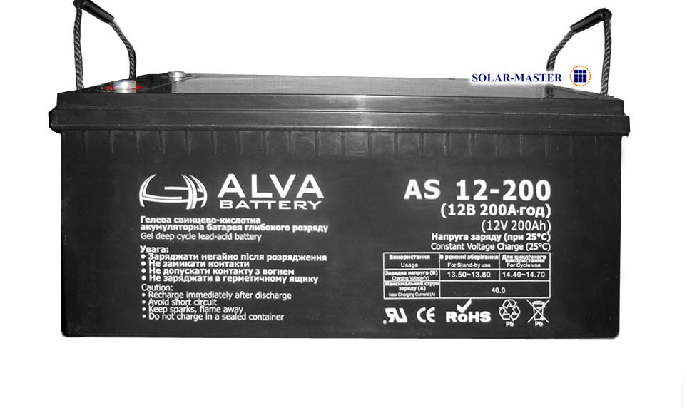 Гелевий акумулятор ALVA AS12-200А·год