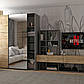 Шафа купе Doros G-Caiser Графіт Дуб Евок 1 ДСП / 1 Дзеркало 160х60х240 (42005072), фото 6