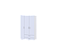 Розпашна Шафа для одягу Doros Ектор Білий 3 ДСП 116х180х49.5 (80737076), фото 4