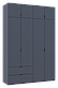 Розпашна Шафа для одягу Doros Лукас Графіт/Графіт 160х50х240 (80736287), фото 2