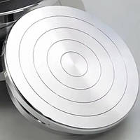 Двостороння поворотна підставка для торта алюмінієва