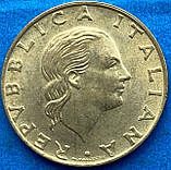 Монета Італії 200 лір 1999 р. Карабінери, фото 2