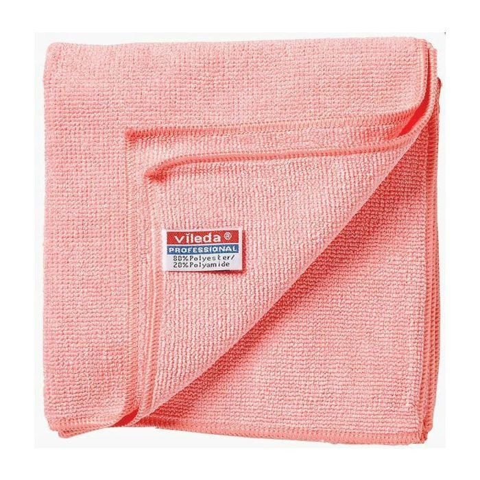 Серветка MicroTuff Plus, 38 х 38 см, Vileda Professional червона