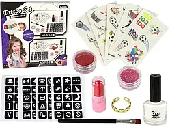 Набір для татуювань тату гліттер лак Tattoo Set Якість 14497