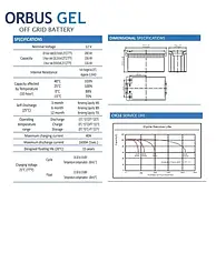 Акумулятор гелевий Orbus 12V/200AH для ДБЖ та інверторів, фото 4