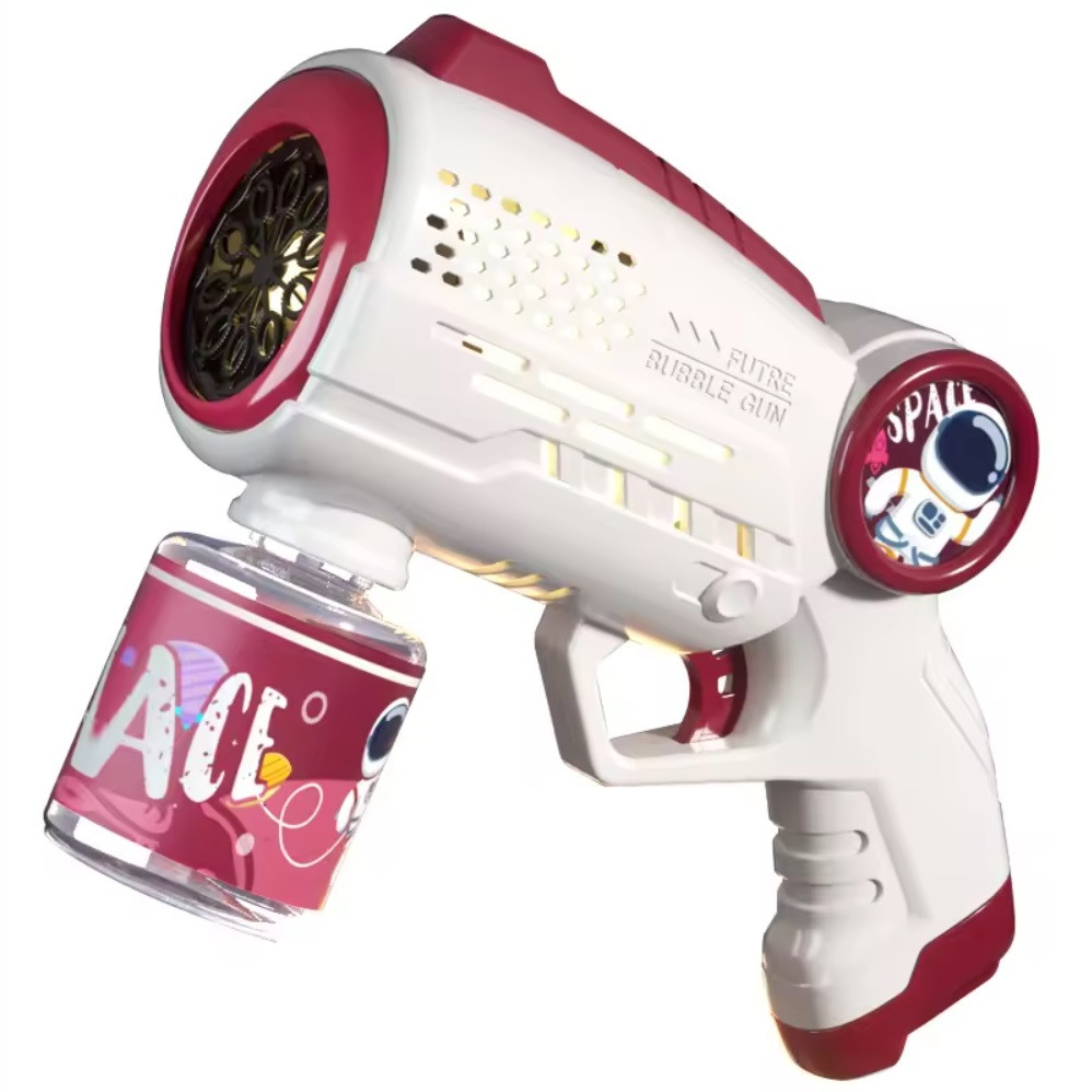 Пістолет для мильних бульбашок Bubble Gun Machine Space red