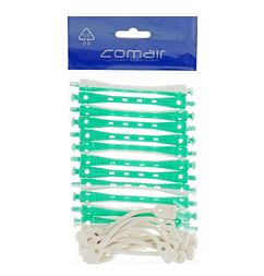 Бігуді-коклюшки COMAIR біло-зелені 12 шт