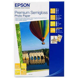 Фотопапір Epson 10х15 Premium Semigloss Photo (C13S041765) - оригінал