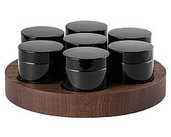 Комплект банок 7 шт. для зберігання кави MHW-3Bomber на підставці Coffee Bean Storage Tubes