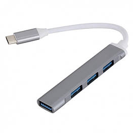 Розгалужувач hub TYPE-C USB 3.0 хаб 4 порти - оригінал