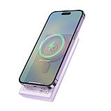Універсальна Мобільна Батарея Power Bank Hoco Q22 Taurus 22.5W+PD20W magnetic digital display 10000mAh Колір, фото 9