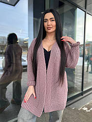 Кардиган жіночий, склад шерсть з акрилом oversize 44-56 (6) sin1524-5009