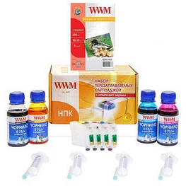 Комплект перезаправних картриджів WWM Epson C79/TX200/TX209/ TX400/ TX409 (RC.T073N) - оригінал