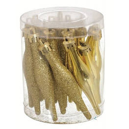 Ялинкова іграшка Jumi Бурульки 18 шт (9,5 см) золот (5900410690684) - оригінал