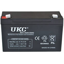 Акумулятор UKC Battery WST-10 6V 10A - оригінал