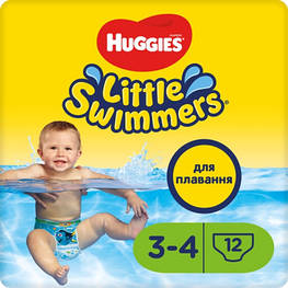 Підгузки Huggies Little Swimmer 3-4 (7-15 кг) 12 шт (36000183399) - оригінал