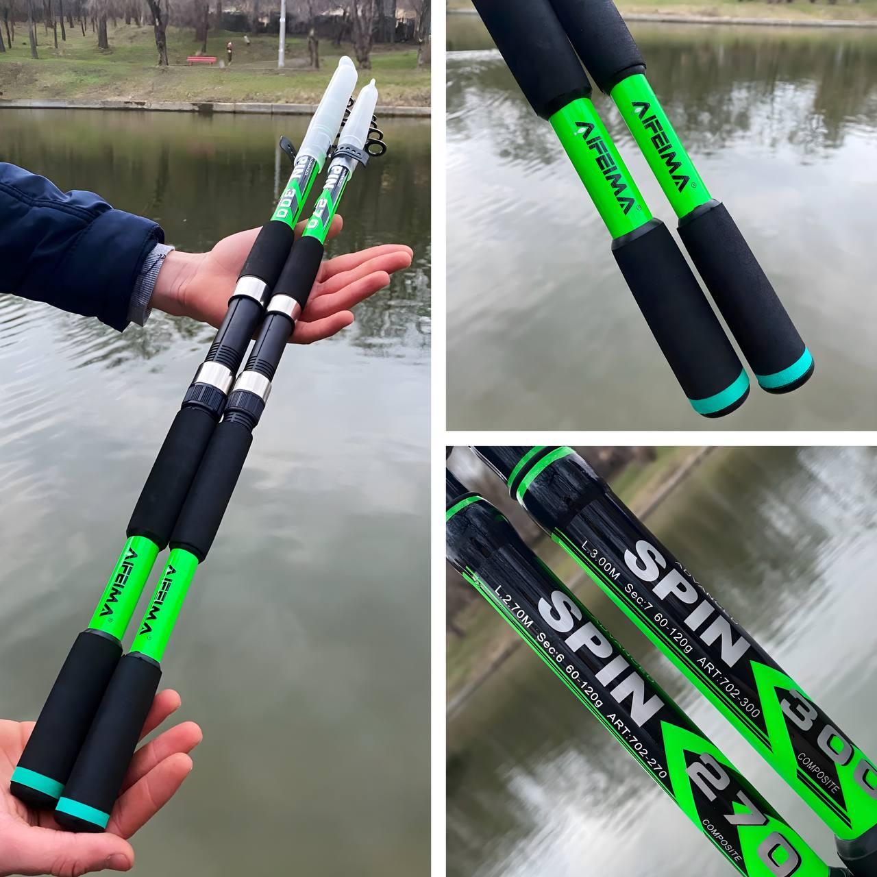 Спінінг телескопічний Feima Apache 2.1m (60-120 грамів), фото 1