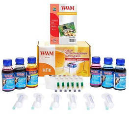 Комплект перезаправних картриджів WWM Epson P50/PX660/720WD/820FWD+ELECTRA (RC.T080U) - оригінал