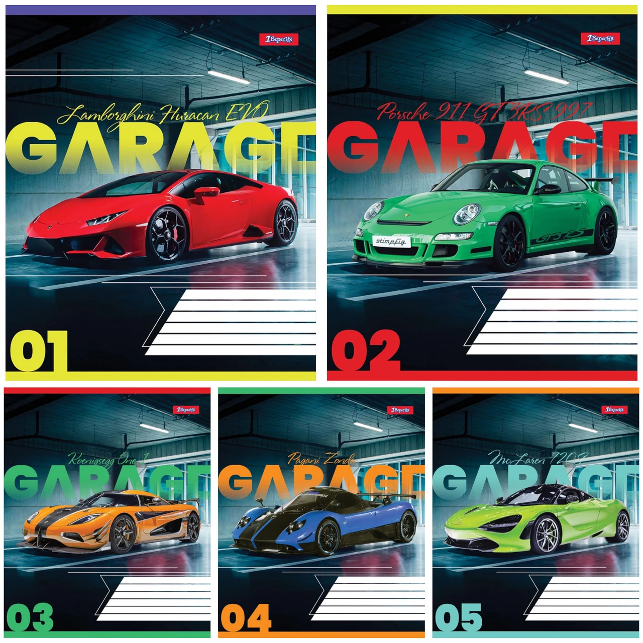 Зошит шкільний (А5, 24 аркуші, в лінію) 1Вересня Garage 766644