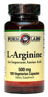 L-Arginine Form Labs, 100 капсул