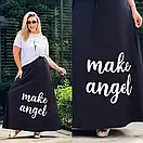 Молодіжний літній жіночий костюм зі спідницею максі з віскози "Andy"-розмір 42-44,46-48, фото 5