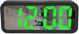 Годинники настільні DT-6508 7143 з зеленою підсвіткою - оригінал