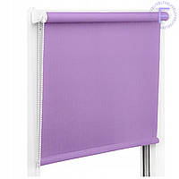 Роллеты на окна Рулонные шторы Ролета тканевая Рулонная штора Ролокассеты лен 7438 Фіолетовий