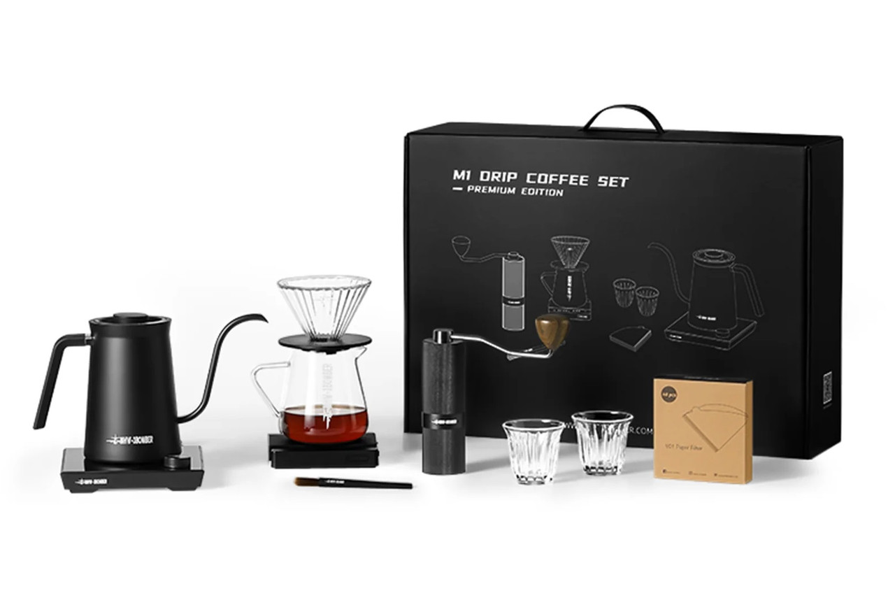 Набір Assassin M1 Pour Over Coffee Set MHW-3Bomber на 9 предметів для приготування кави темний