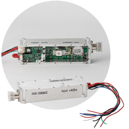 Підсилювач сигналу без генератора частот, 2400-2500 MHz, 47±1dBm, input=3~5dbm