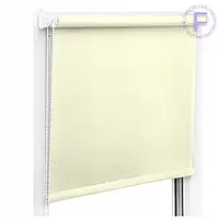 Роллеты на окна Рулонные шторы Ролета тканевая Рулонная штора Ролокассеты лен 875 Айвори