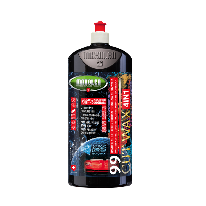 Полірувальна паста MAXOLEN ONE-STEP 99 Cut Wax 4в1 1л