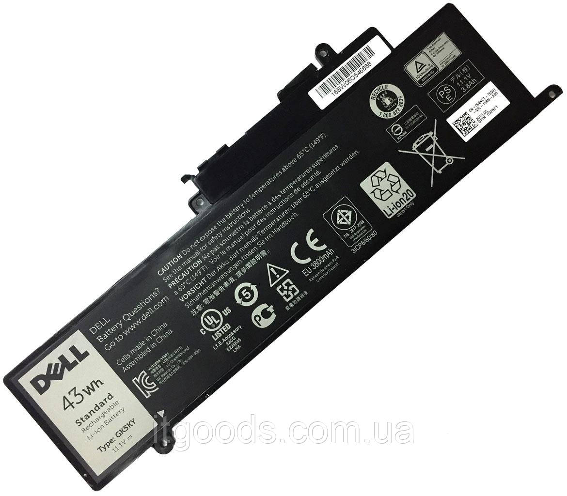 Оригінальна батарея Dell GK5KY Inspiron 11 3152 3153 3157 / 13 7000 7347 7352 7353 7359 15 7558 7568 04K8YH