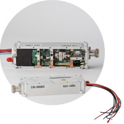 Підсилювач сигналу без генератора частот, 5100-5900 MHz, 47±1dBm, input=3~5dbm, фото 1