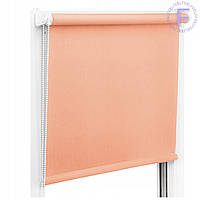 Роллеты на окна Рулонные шторы Ролета тканевая Рулонная штора Ролокассеты лен 2071 Абрикос