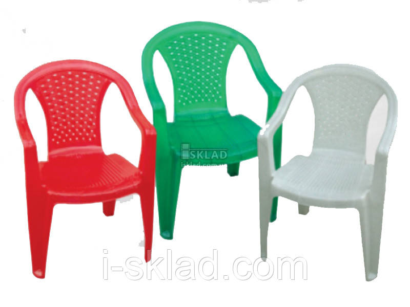 Стілець пластмасовий Консенсус  Красный