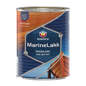 Лак ESKARO Marine lakk 40 алкідно-уретановий для яхт (напівматовий), 0,95 л