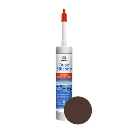 Герметик ESKARO Duax Silicone для швів силіконовий, (No233 какао), 300 мл, фото 1