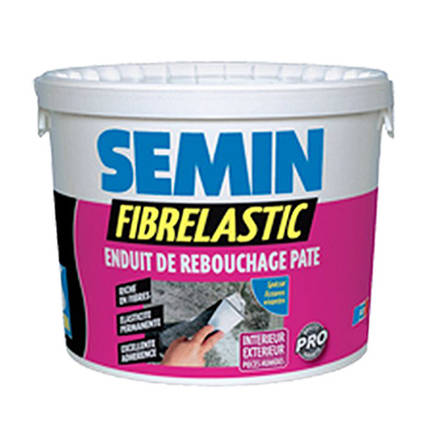 Шпаклівка SEMIN FIBRELASTIC ремонтна еластична, 5 кг, фото 1