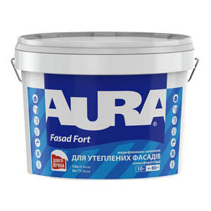 Фарба AURA Fasad Fort атмосферостійка дисперсійна, 10 л