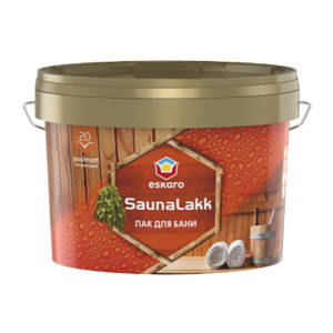 Лак ESKARO Saunalakk для лазні, 2,4 л