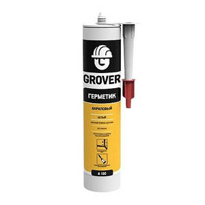 Герметик GROVER A100 акриловий (білий), 300 мл
