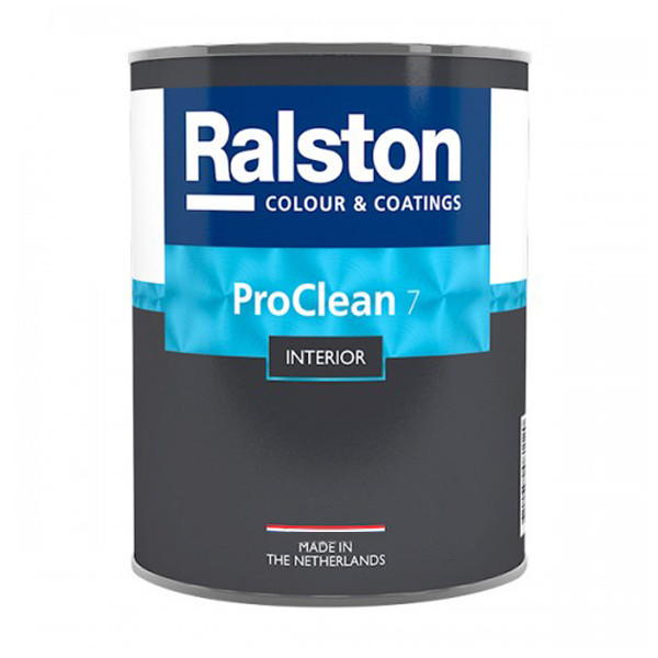 Фарба RALSTON Pro Clean 7 BTR матова для стін, для внутрішніх робіт, 0,9 л