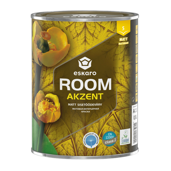 Фарба ESKARO Akzent Room інтер'єрна (матова), 0,9 л