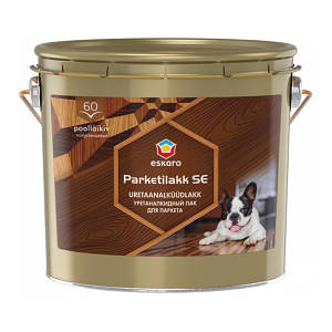 Лак ESKARO Parketilakk SE 60 паркетний алкідно-уретановий (напівглянцевий), 2,5 л