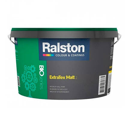 Фарба RALSTON Extra Tex Matt 2 W/BW для внутрішніх робіт, 2.5 л, фото 1