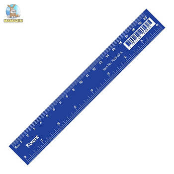 Линейка пластиковая Axent 7620-02-A, 20 см, синяя 7620-02 G-Rich