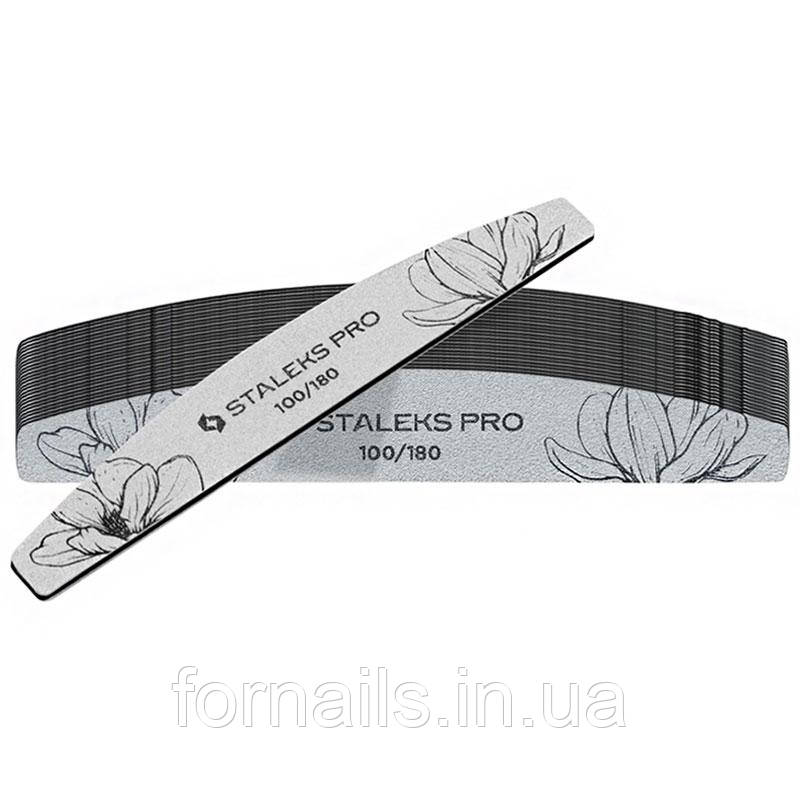 Пилка півмісяць мінеральна Staleks EXPERT 40 100/180 грит, фото 1